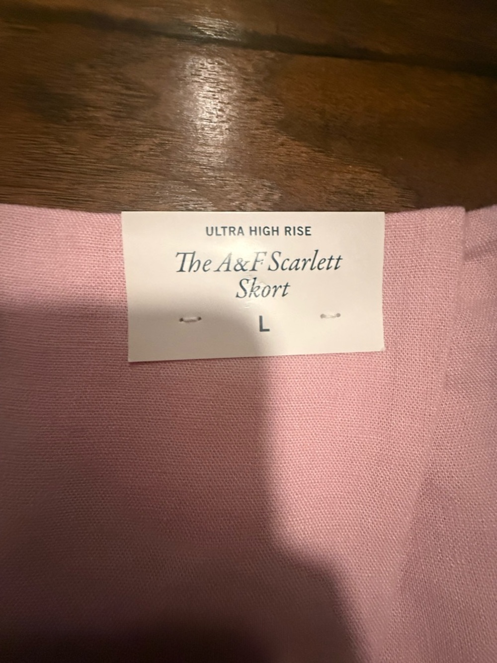 Abercrombie & Fitch Light Pink Scarlett Skort